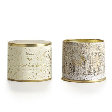 AMBERLEAF METALLIC GLASS CANDLE